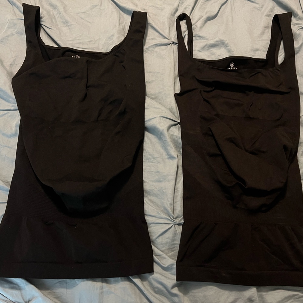 Blanqi everyday black maternity tanks Large L Lot of 2